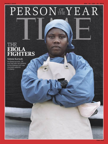 2014《时代》杂志年度人物：埃博拉病患医护人员。