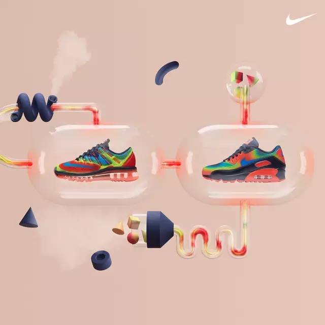 NIKE 那些让人爱不释手的 GIF 和插画：原来你是这种运动品牌！